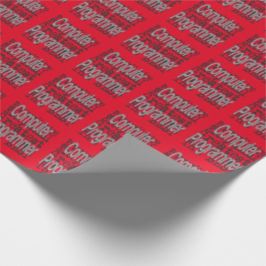 Extraordinaire computerprogrammeur cadeaupapier (Hoek)