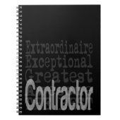 Extraordinaire contractant notitieboek (Voorkant)