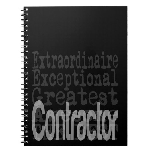 Extraordinaire contractant notitieboek (Voorkant)