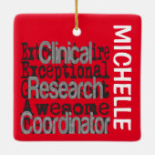 Extraordinaire coördinator klinisch onderzoek keramisch ornament (Achterkant)