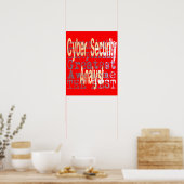 Extraordinaire cyberbeveiligingsanalist poster (Keuken)
