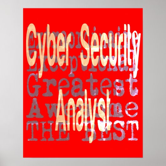 Extraordinaire cyberbeveiligingsanalist poster (Voorkant)