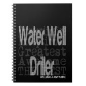 Extraordinaire DOSTOM Water Well Driller Notitieboek (Voorkant)