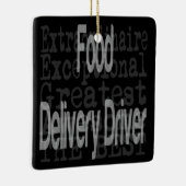 Extraordinaire driver voor voedsellevering keramisch ornament (Rechts)