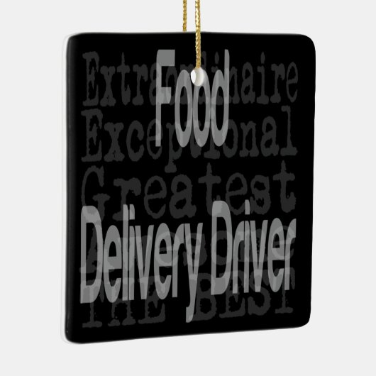 Extraordinaire driver voor voedsellevering keramisch ornament (Rechts)