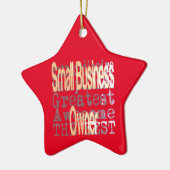 Extraordinaire eigenaar van kleine bedrijven keramisch ornament (Links)