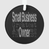Extraordinaire eigenaar van kleine bedrijven ornament (achterkant)