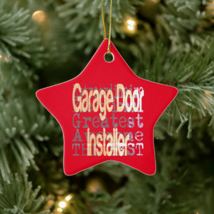 Extraordinaire garagedeur keramisch ornament