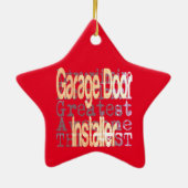 Extraordinaire garagedeur keramisch ornament (Achterkant)