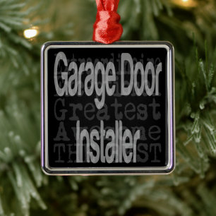 Extraordinaire garagedeur metalen ornament