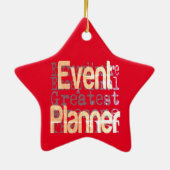 Extraordinaire gebeurtenisplanner keramisch ornament (Achterkant)