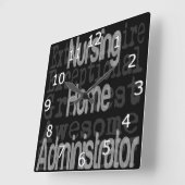 Extraordinaire hoofdadministrateur vierkante klok (Hoek)