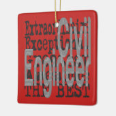 Extraordinaire ingenieur keramisch ornament (Links)