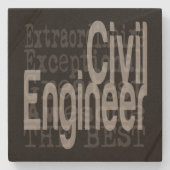 Extraordinaire ingenieur stenen onderzetter (Voorkant)