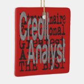 Extraordinaire kredietanalist keramisch ornament (Rechts)