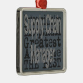 Extraordinaire manager toeleveringsketen metalen ornament (Rechts)