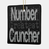 Extraordinaire nummerbak keramisch ornament (Links)