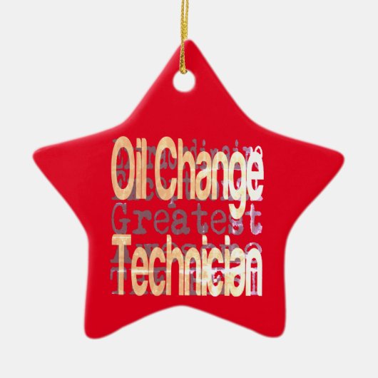 Extraordinaire olietechnicus keramisch ornament (Voorkant)