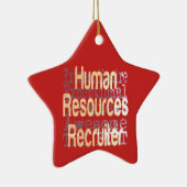 Extraordinaire personeelsrecruiter keramisch ornament (Rechts)