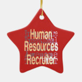 Extraordinaire personeelsrecruiter keramisch ornament (Achterkant)