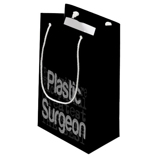 Extraordinaire plastische chirurg klein cadeauzakje (Achterkant Gekanteld)