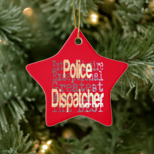 Extraordinaire politiemacht keramisch ornament