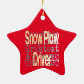 Extraordinaire sneeuwploeg keramisch ornament (Achterkant)