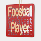 Extraordinaire speelbal keramisch ornament (Links)