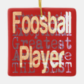 Extraordinaire speelbal keramisch ornament (Voorkant)