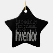 Extraordinaire uitvinder keramisch ornament (Voorkant)