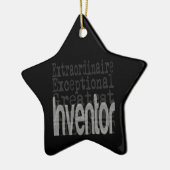 Extraordinaire uitvinder keramisch ornament (Links)