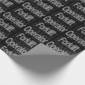 Extraordinaire vorkheftruckexploitant cadeaupapier (Hoek)