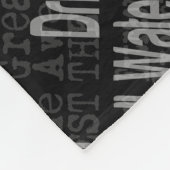 Extraordinaire waterboormachine fleece deken (Hoek)