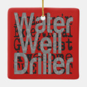 Extraordinaire waterboormachine keramisch ornament (Achterkant)