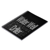 Extraordinaire waterboormachine notitieboek (Linkerzijde)