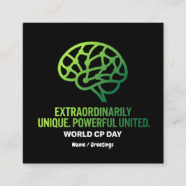 Extraordinarily Unique & United Cerebral Palsy  Vierkante Visitekaartje