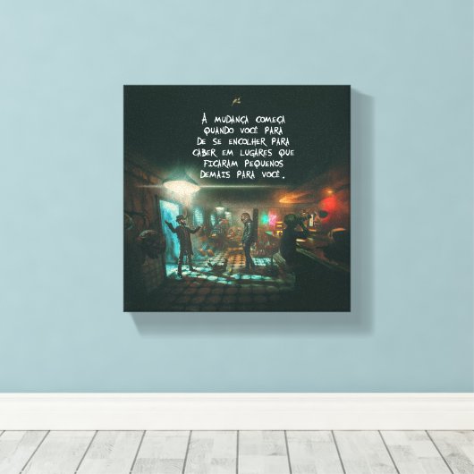 Extraordinário Canvas Afdruk (Insitu (Houten vloer))