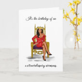 Extraordinary woman kaart (Gele Bloem)