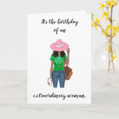 Extraordinary woman kaart (Gele Bloem)