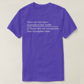 Extrapolate incomplete data funny Science gift for T-shirt (Design voorkant)