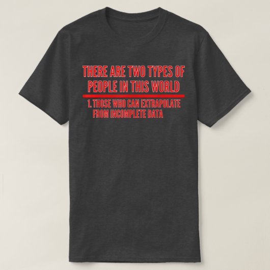 Extrapolate T ShirtData Science Shirt 526 (Design voorkant)