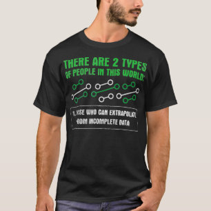 Extrapoleren van onvolledige statistische gegevens t-shirt