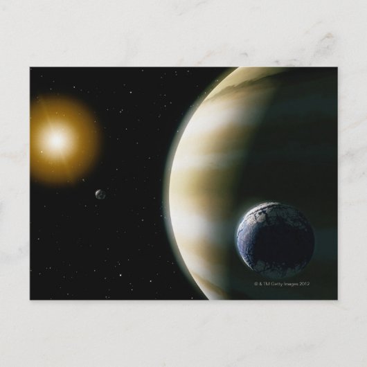 Extrasolar Planet Briefkaart (Voorkant)