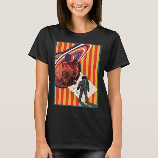 extraterrestrial  astronaut in space science ficti t-shirt (Voorkant)