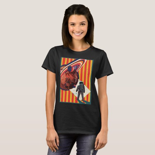 extraterrestrial  astronaut in space science ficti t-shirt (Voorkant volledig)