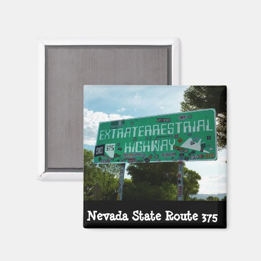 Extraterrestrial Highway Sign Fotomagneet Magneet (Voorkant / Achterkant)