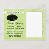 Extravagance Promo Uitnodiging Briefkaart (Achterkant)