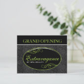 Extravagance Promo Uitnodiging Briefkaart (Staand voorkant)