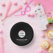 Extravagant bedrijfsmerk Aangepast merk zwart Papieren Kommen (Feest)