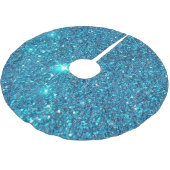 Extravagant Blauwgroen blauw glitter Kerstboom Rok (Gekanteld)